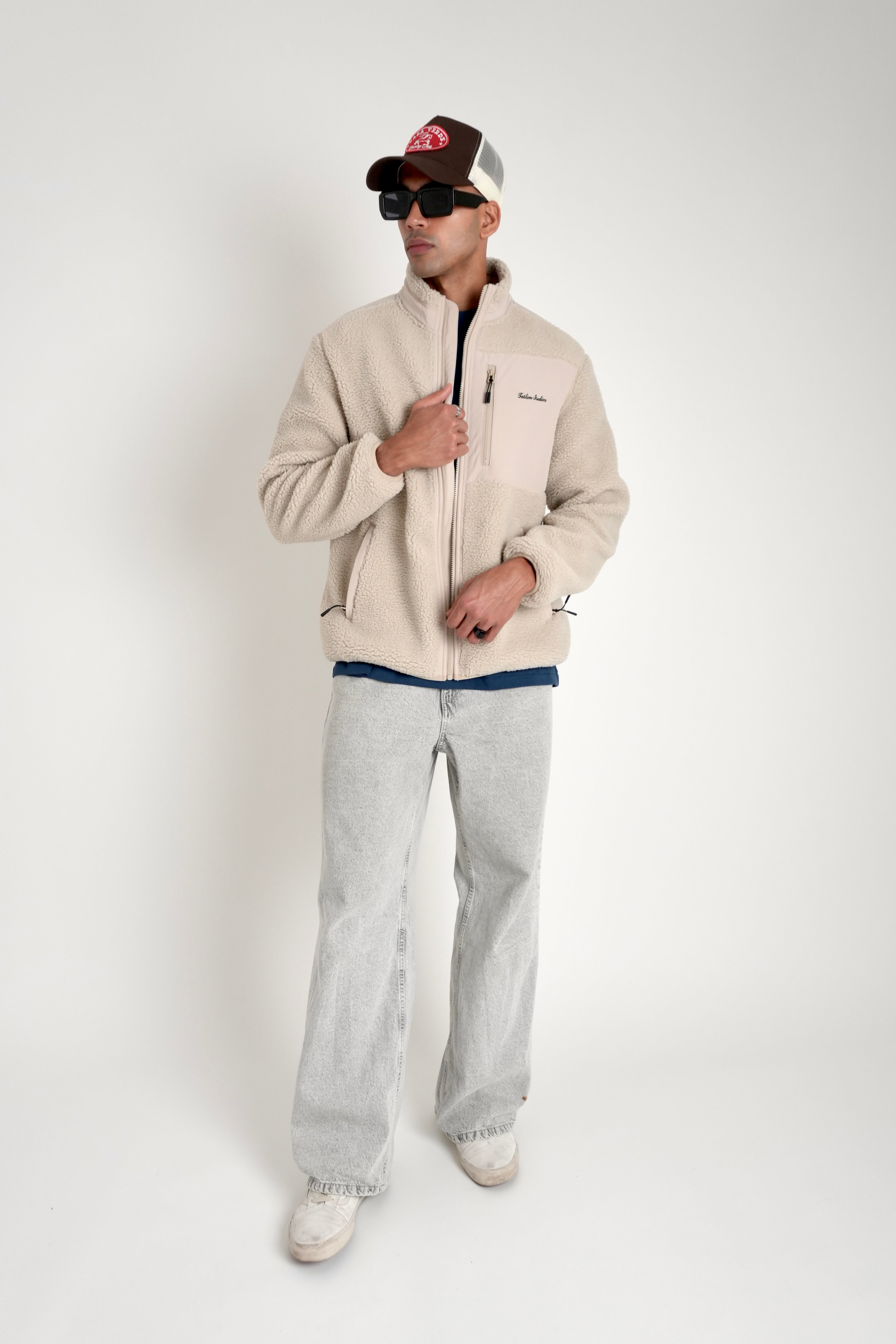 Sherpa Full Zip Jacket (Plum)
