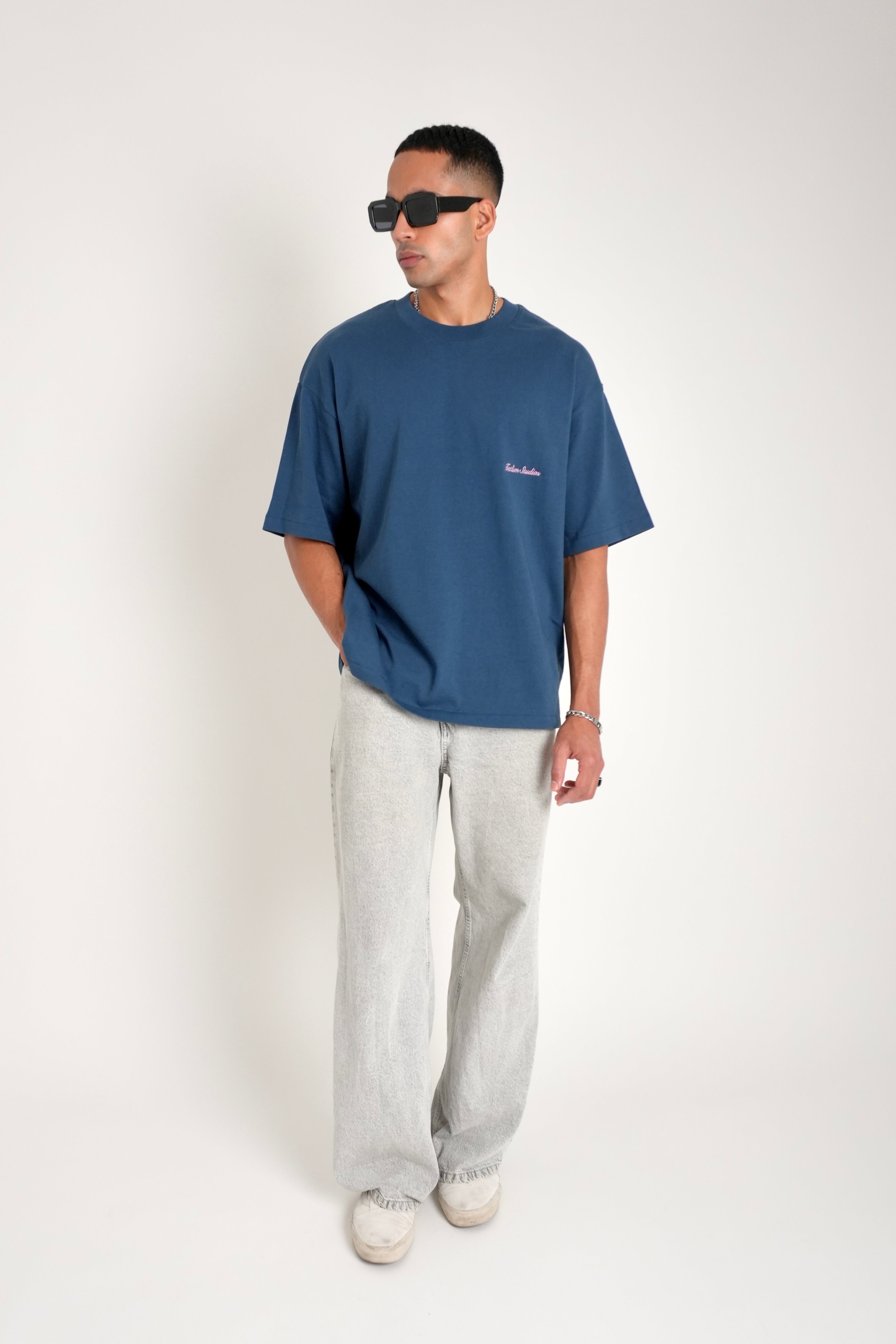 Tatlim Studios Boxy Heavyweight T Shirt (Teal)