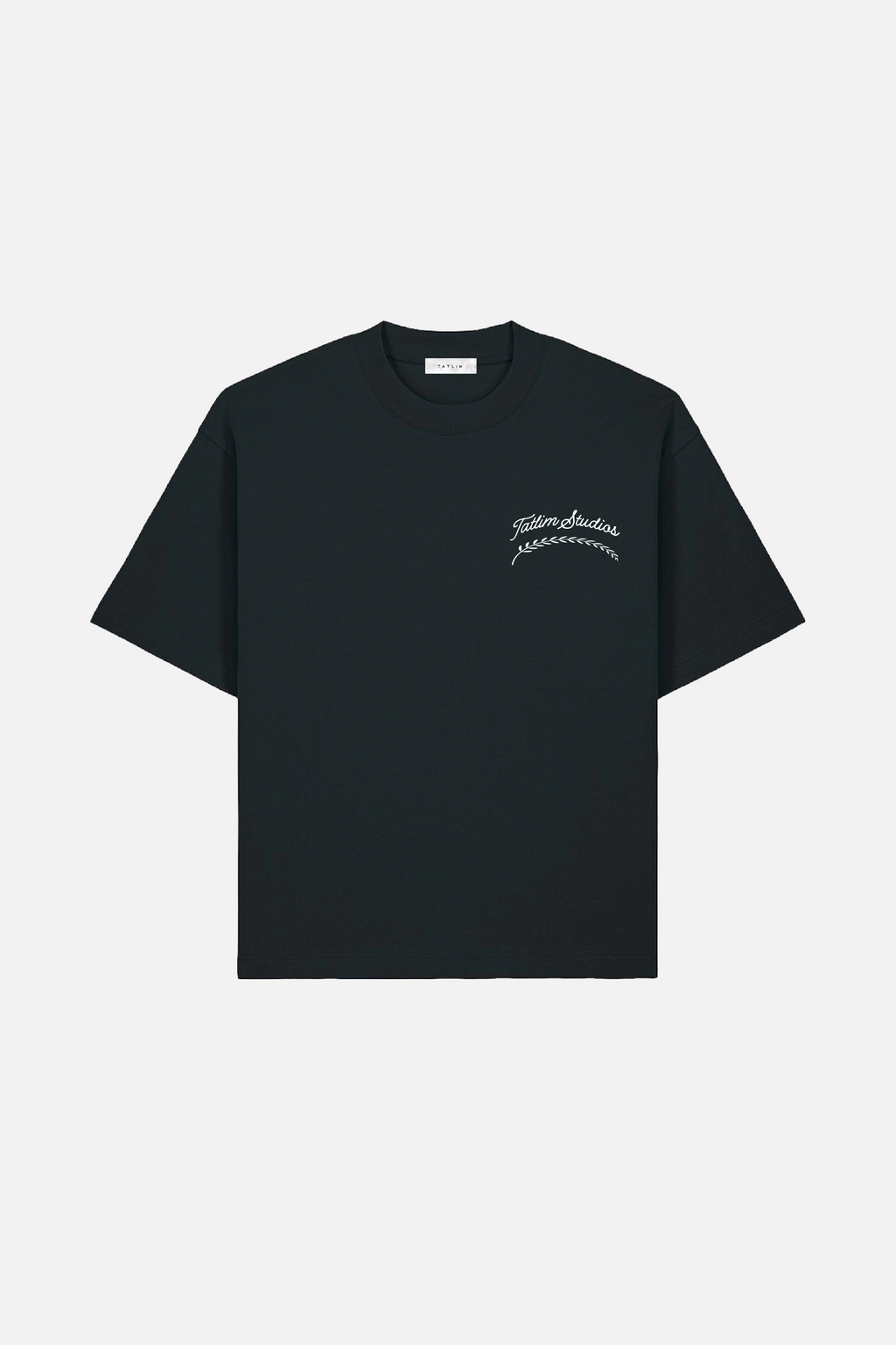 Tatlim Studios Feather Boxy Heavyweight T Shirt (Black)