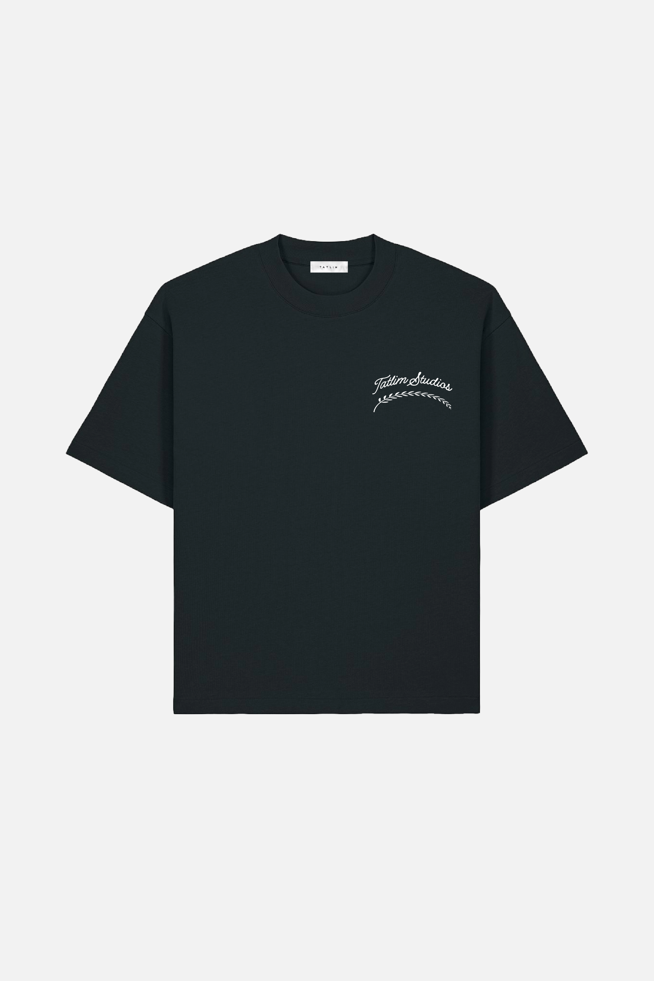 Tatlim Studios Feather Boxy Heavyweight T Shirt (Black)