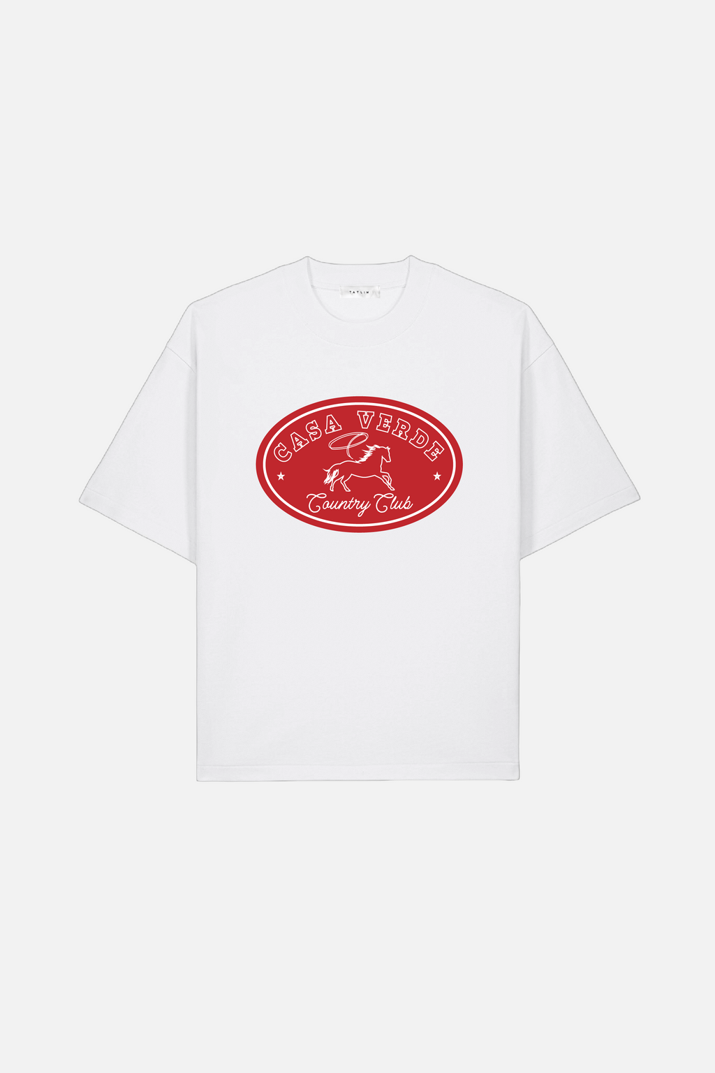 Casa Verde Horses Boxy Heavyweight T Shirt (Black)