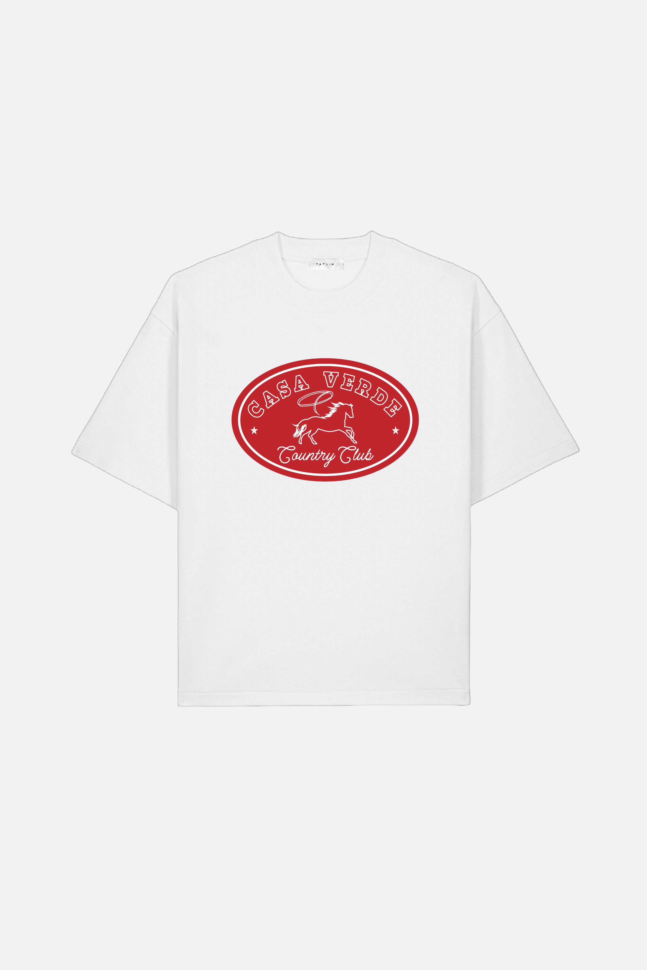 Casa Verde Horses Boxy Heavyweight T Shirt (Black)