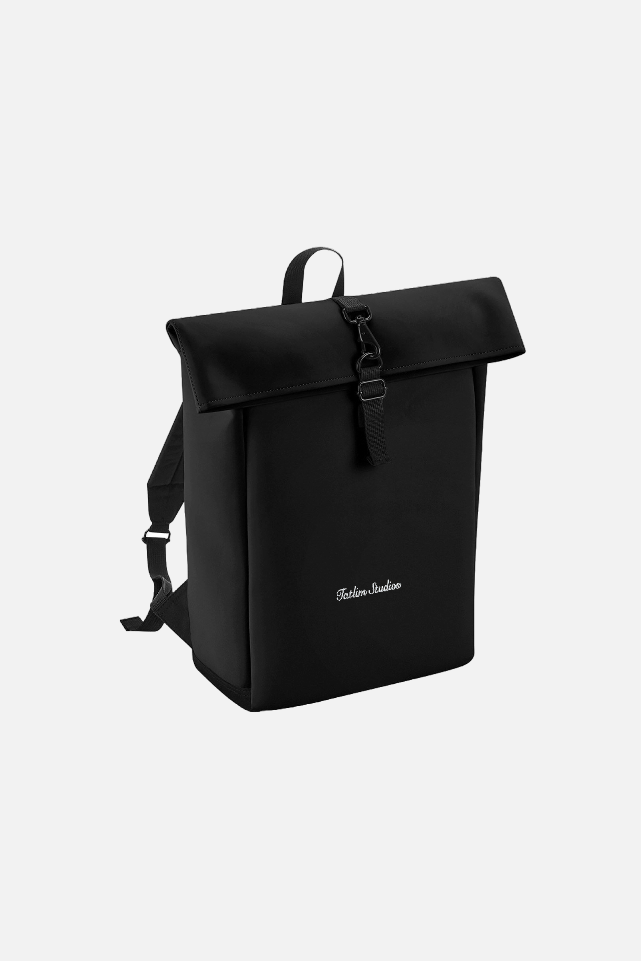 Tatlim Studios Everyday Matte Roll Top Backpack (Black)