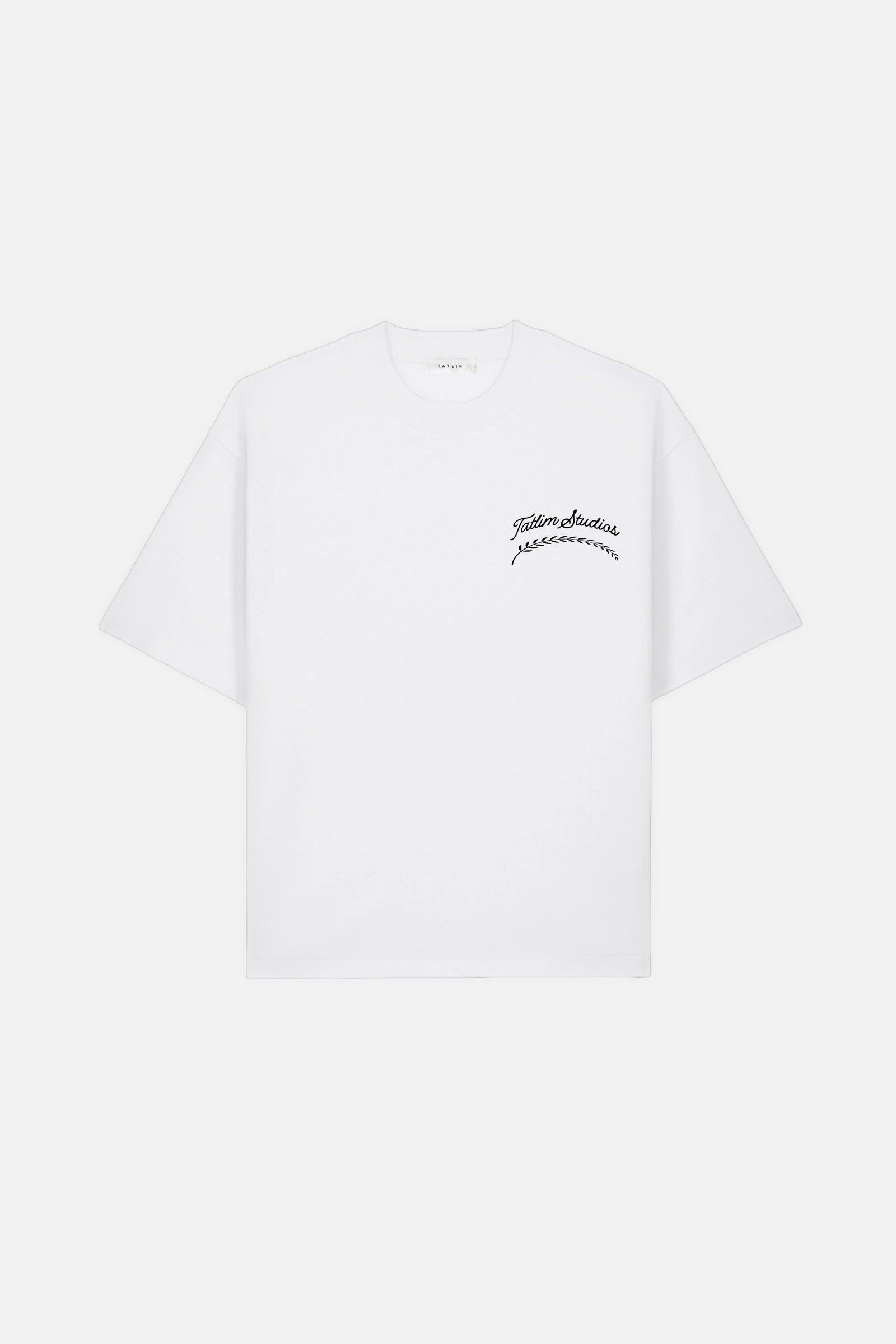 Tatlim Studios Feather Boxy Heavyweight T Shirt (White)