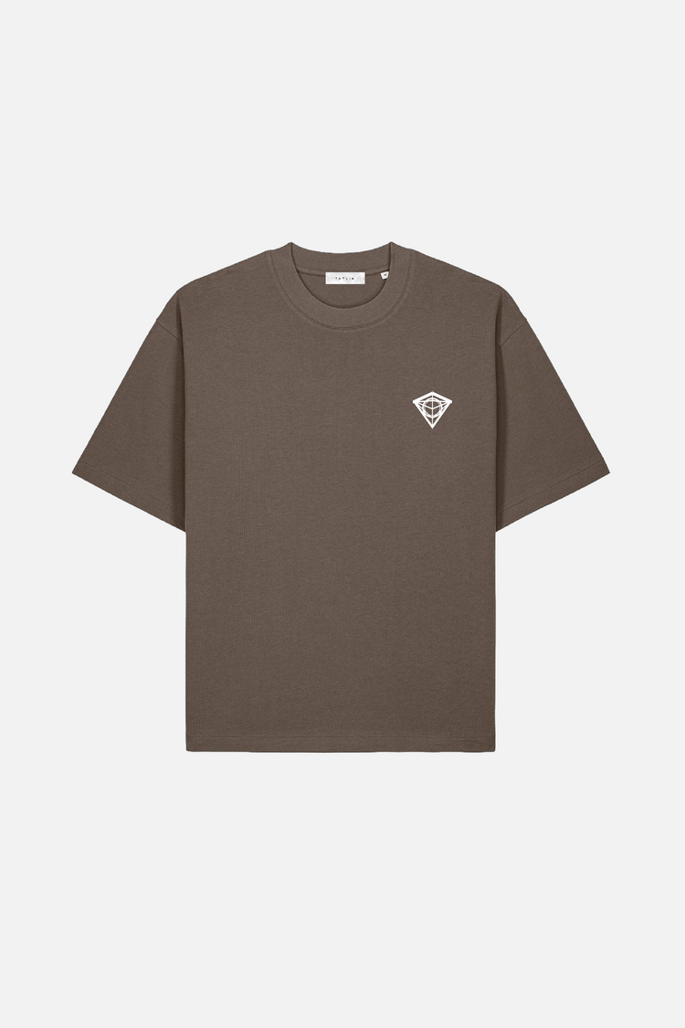 Classic Diamond T Shirt in tan