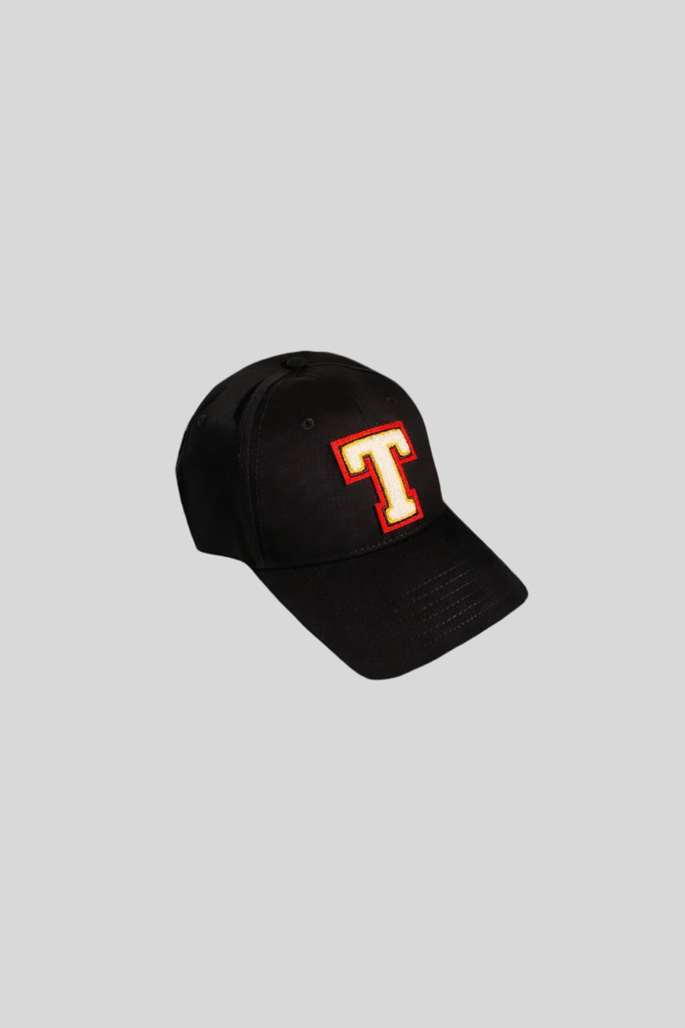 Six Panel Varsity Cap (Black)