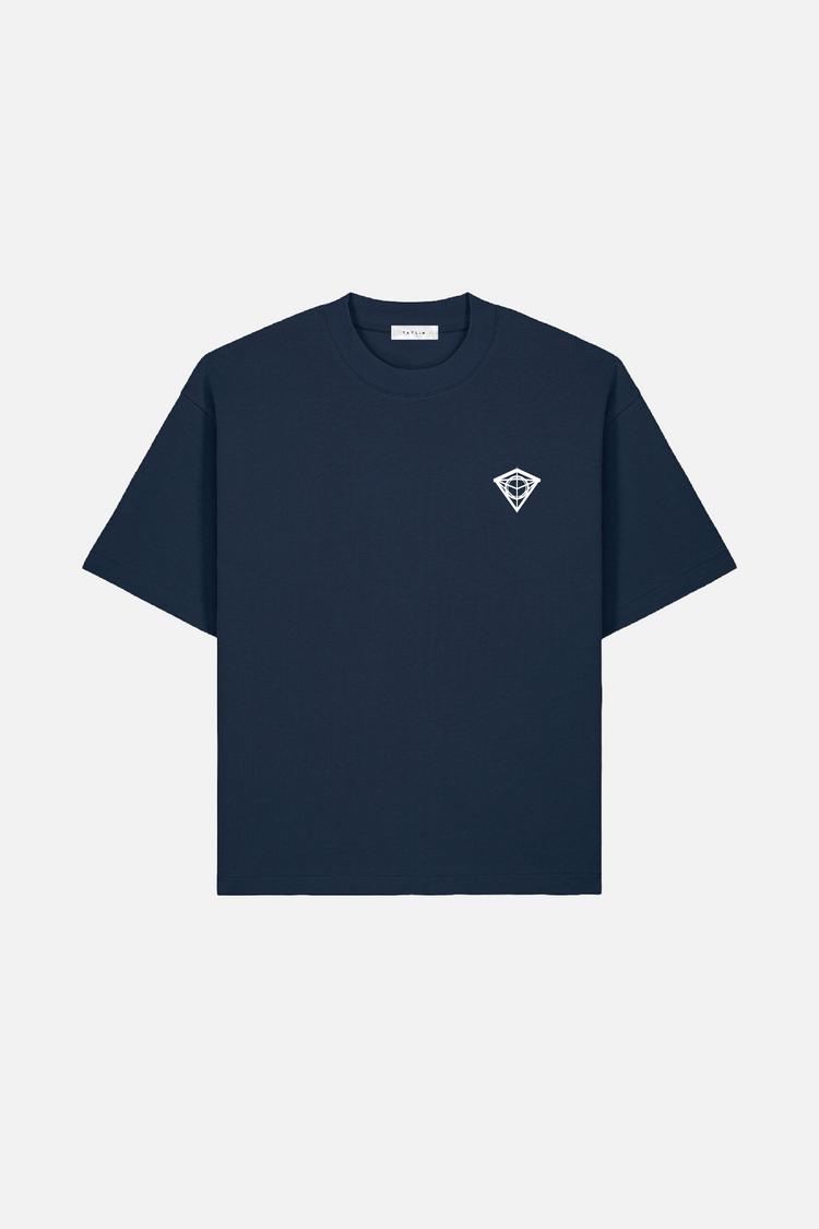 Classic Diamond T Shirt in french navy