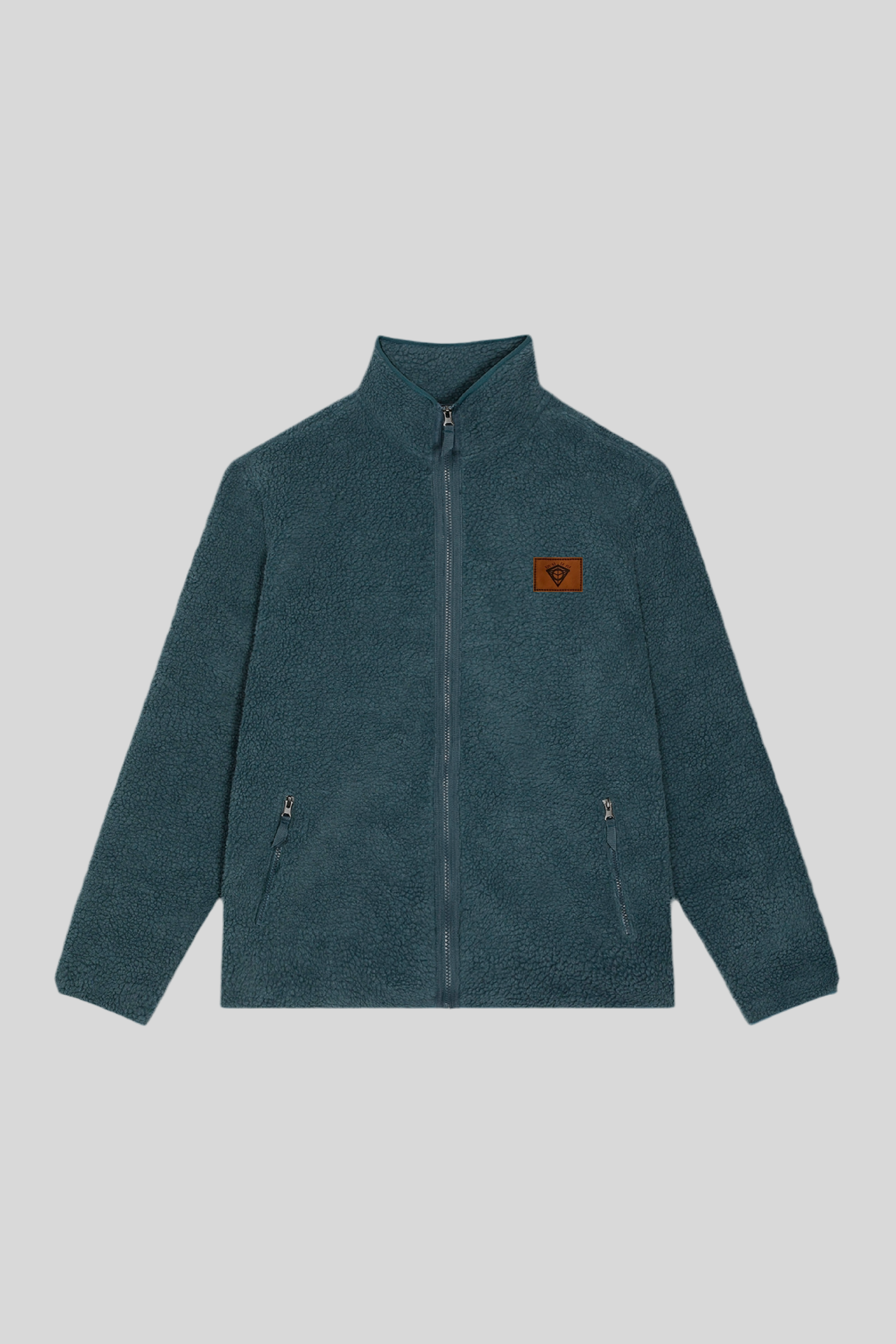 Sherpa Full Zip Jacket (Teal)