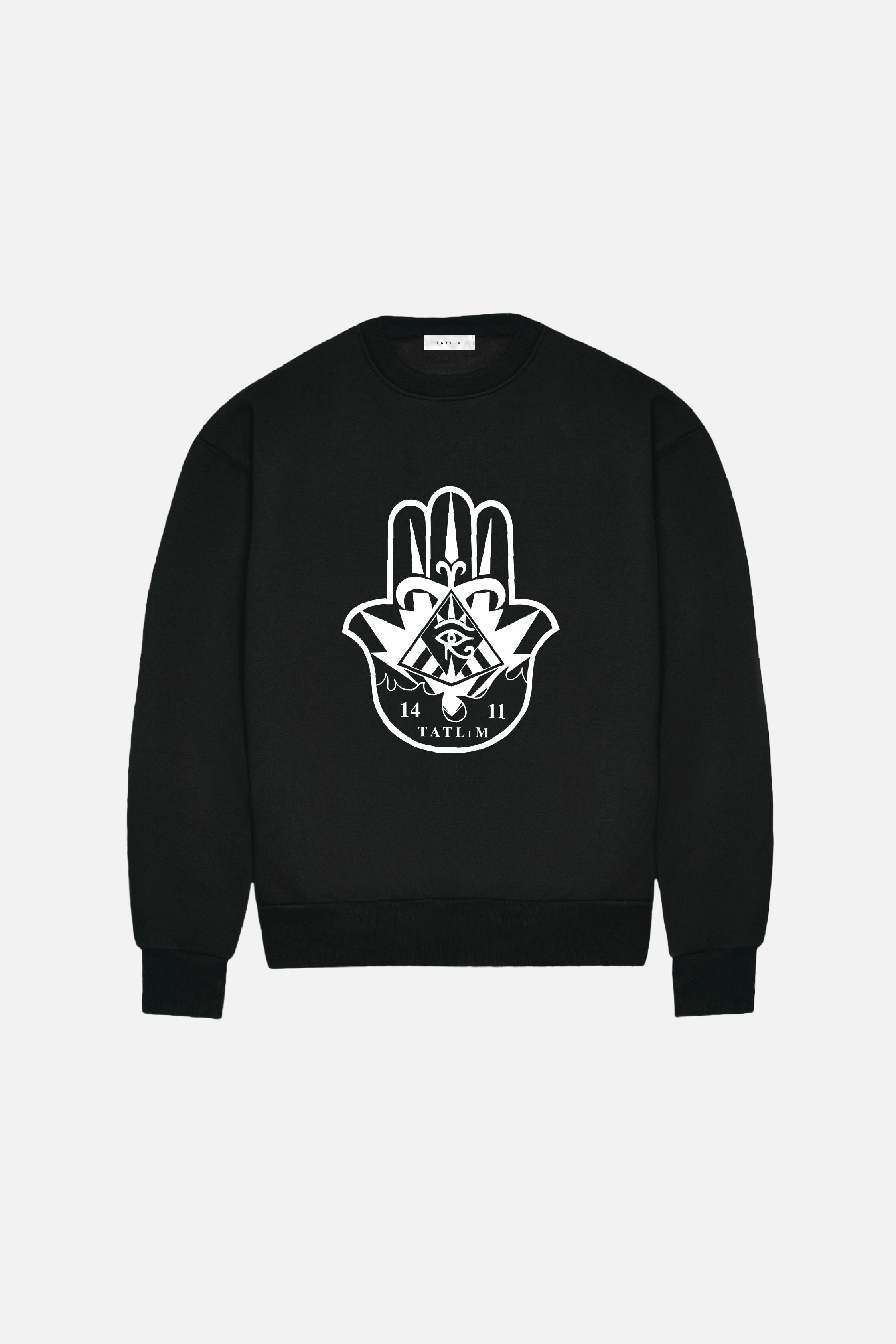 Hamsa Hand Heavyweight Sweatshirt (Black)