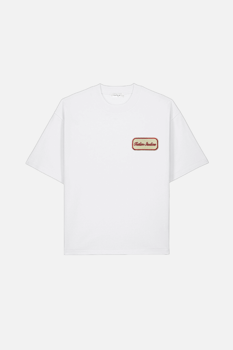 Oil Patch Boxy T Shirt in white