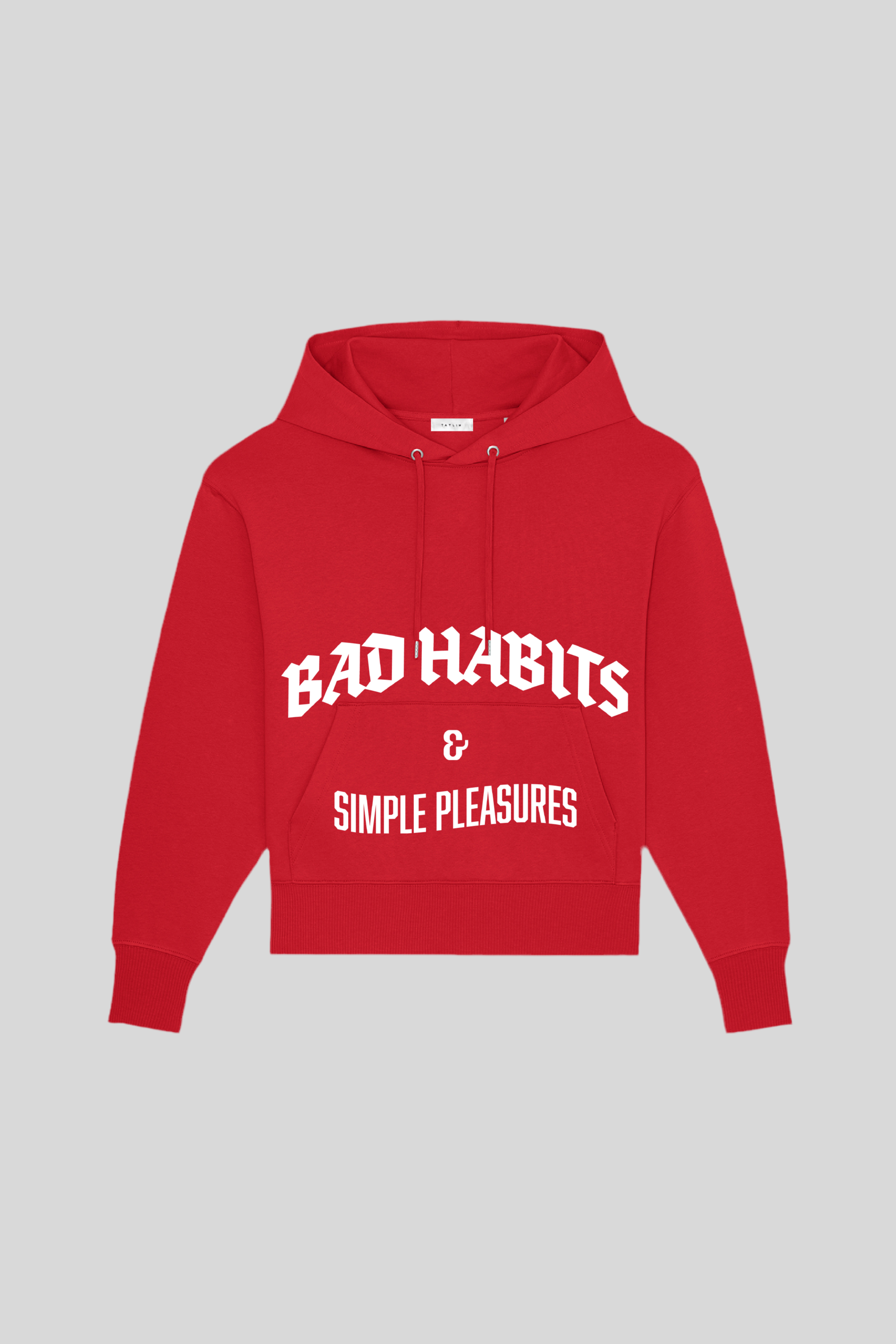 Bad Habits Oversized Hoodie (Red)