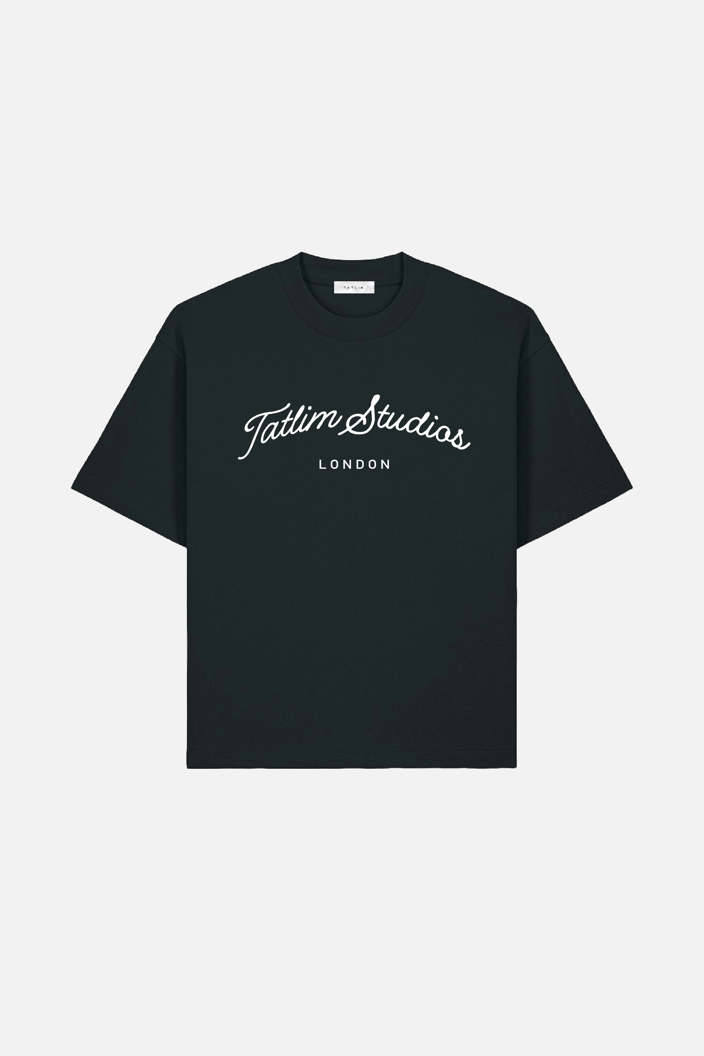 Tatlim Studios Arch Boxy Heavyweight T Shirt (Black)