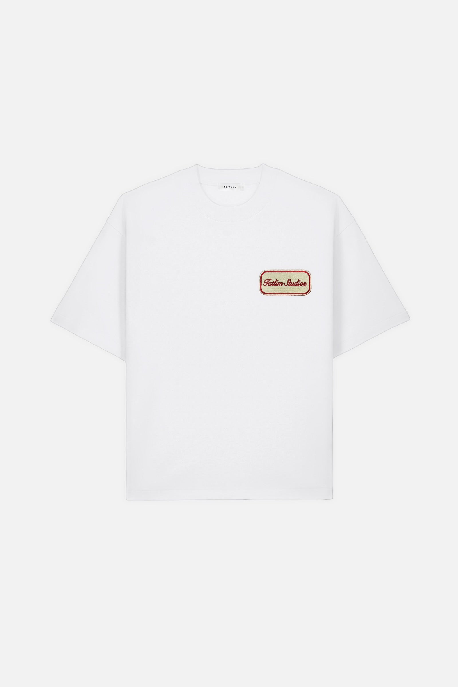 Tatlim Studios Oil Patch Boxy Heavyweight T Shirt (White)