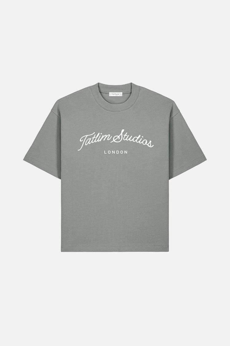 Arch Boxy T Shirt in grey