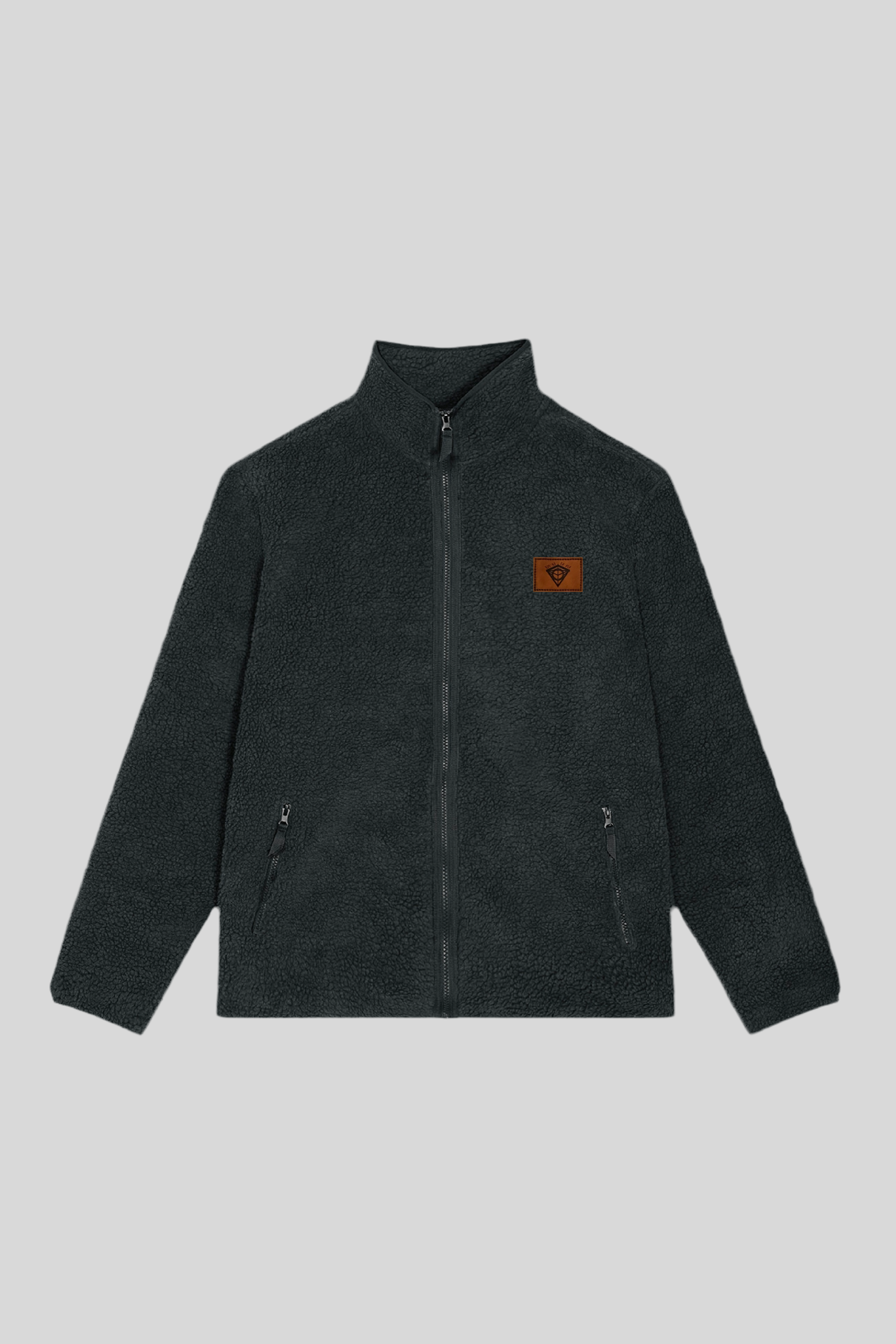 Sherpa Full Zip Jacket (Black)