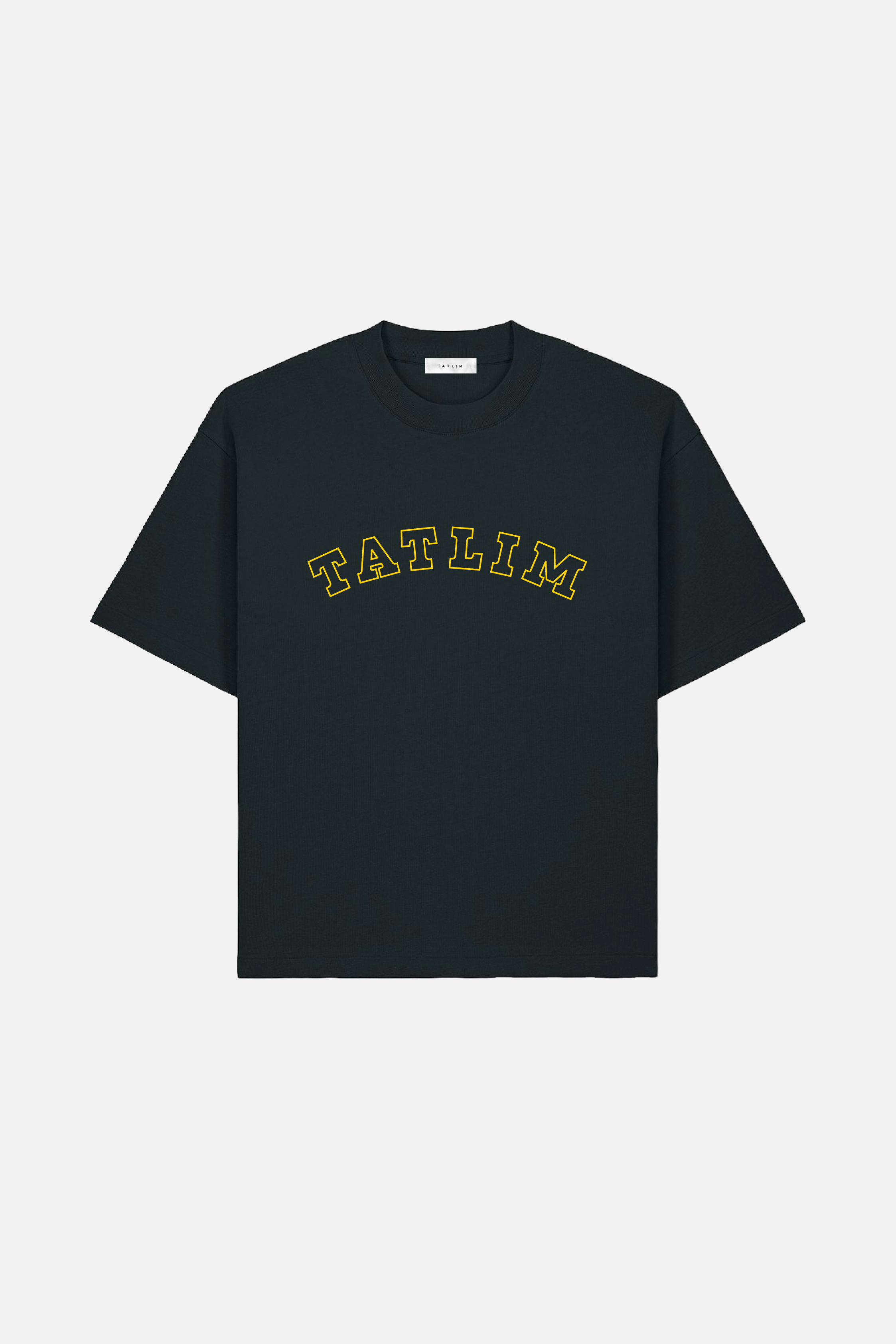 Tatlim Outline Boxy Heavyweight T Shirt (Black)
