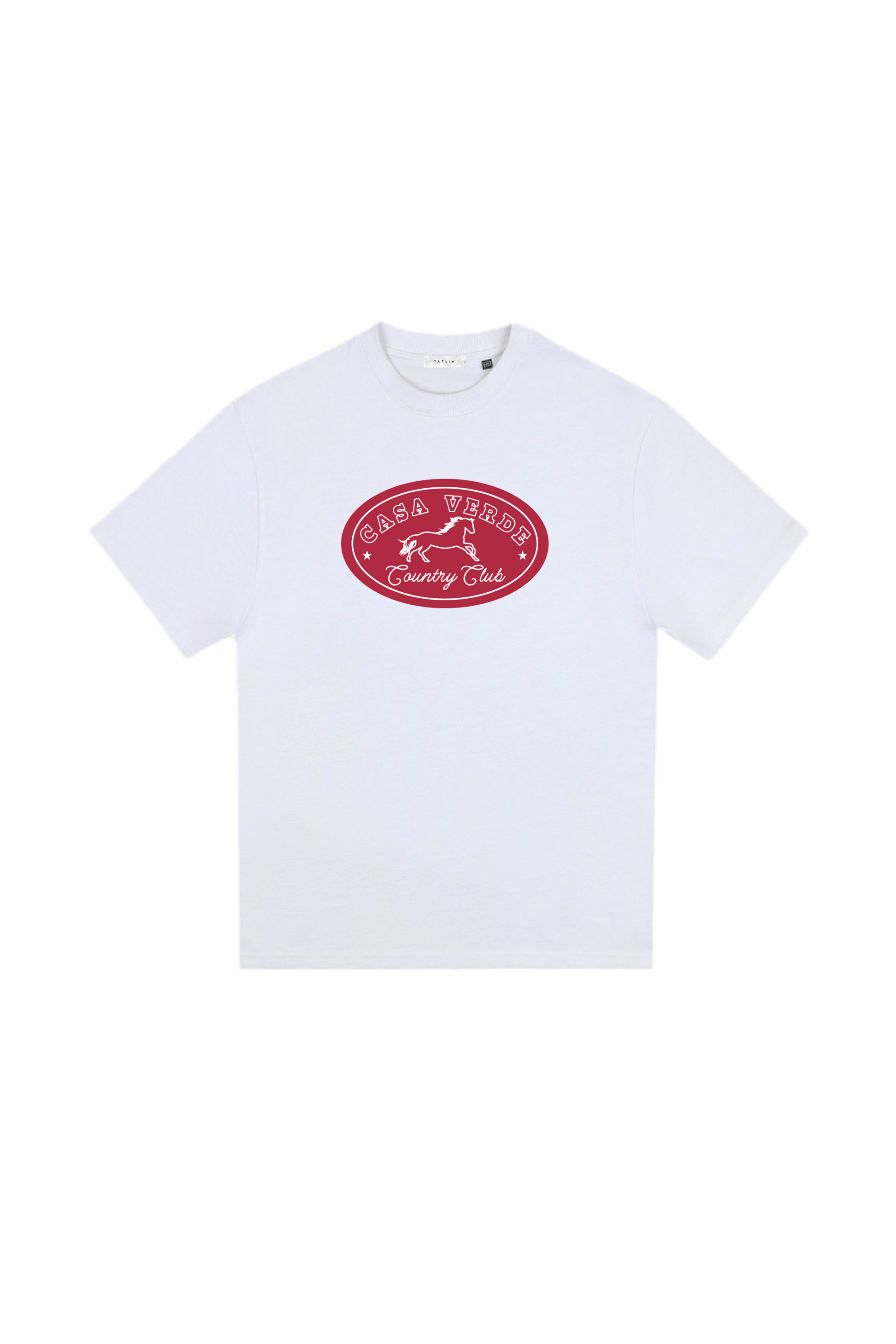 Horses Short Sleeve Heavyweight T Shirt (White)