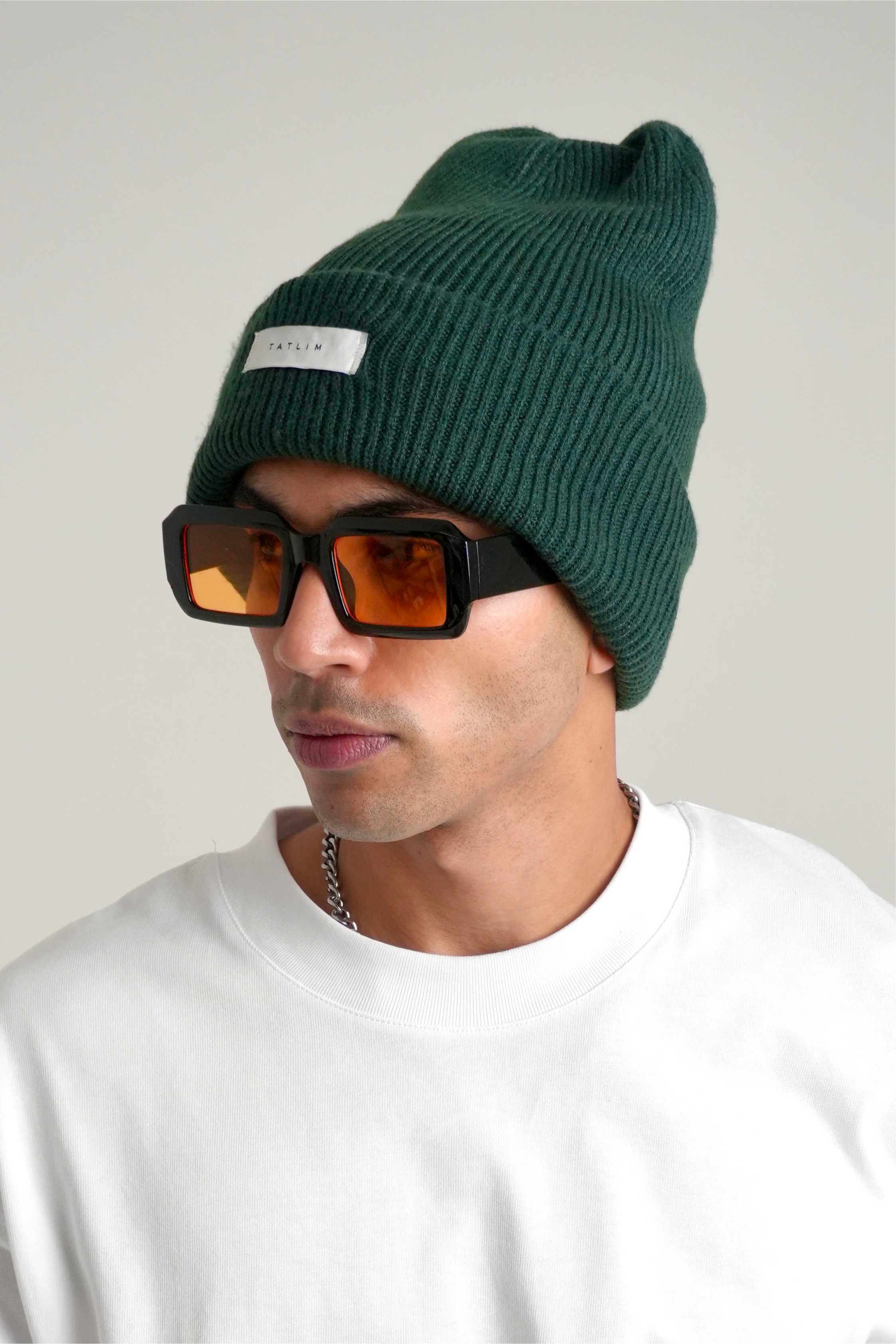 Tatlim Inverse Label Beanie (Green)
