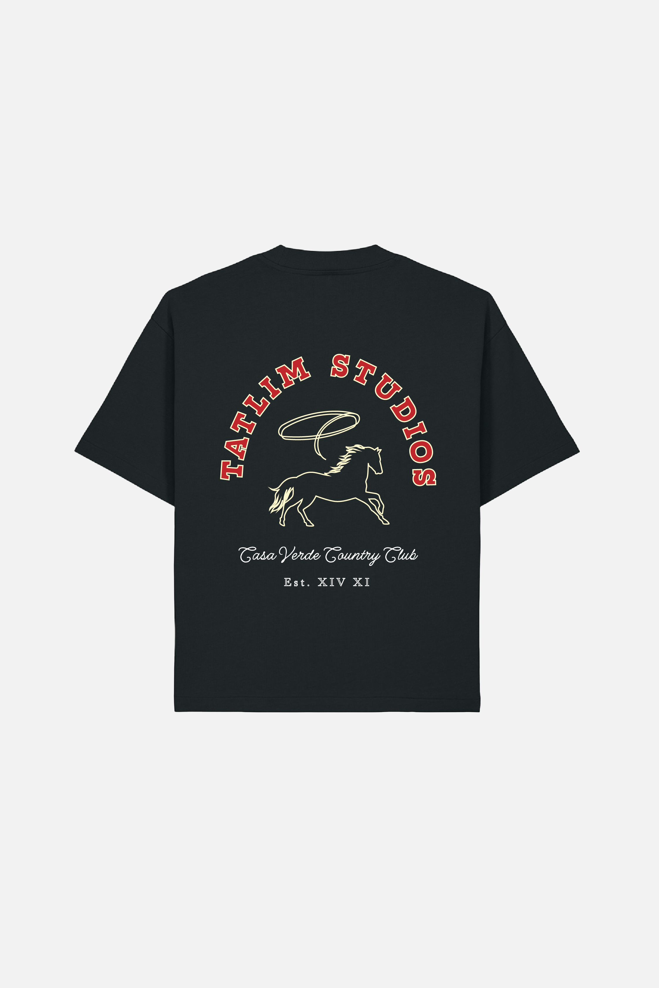 Casa Verde Rodeo Boxy Heavyweight T Shirt (Black)