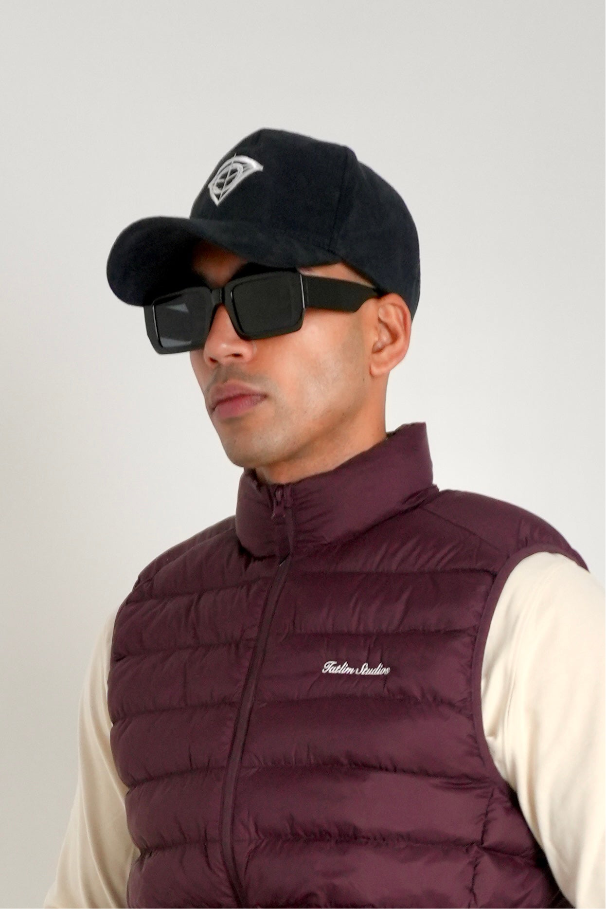 Suede Diamond Cap (Black)