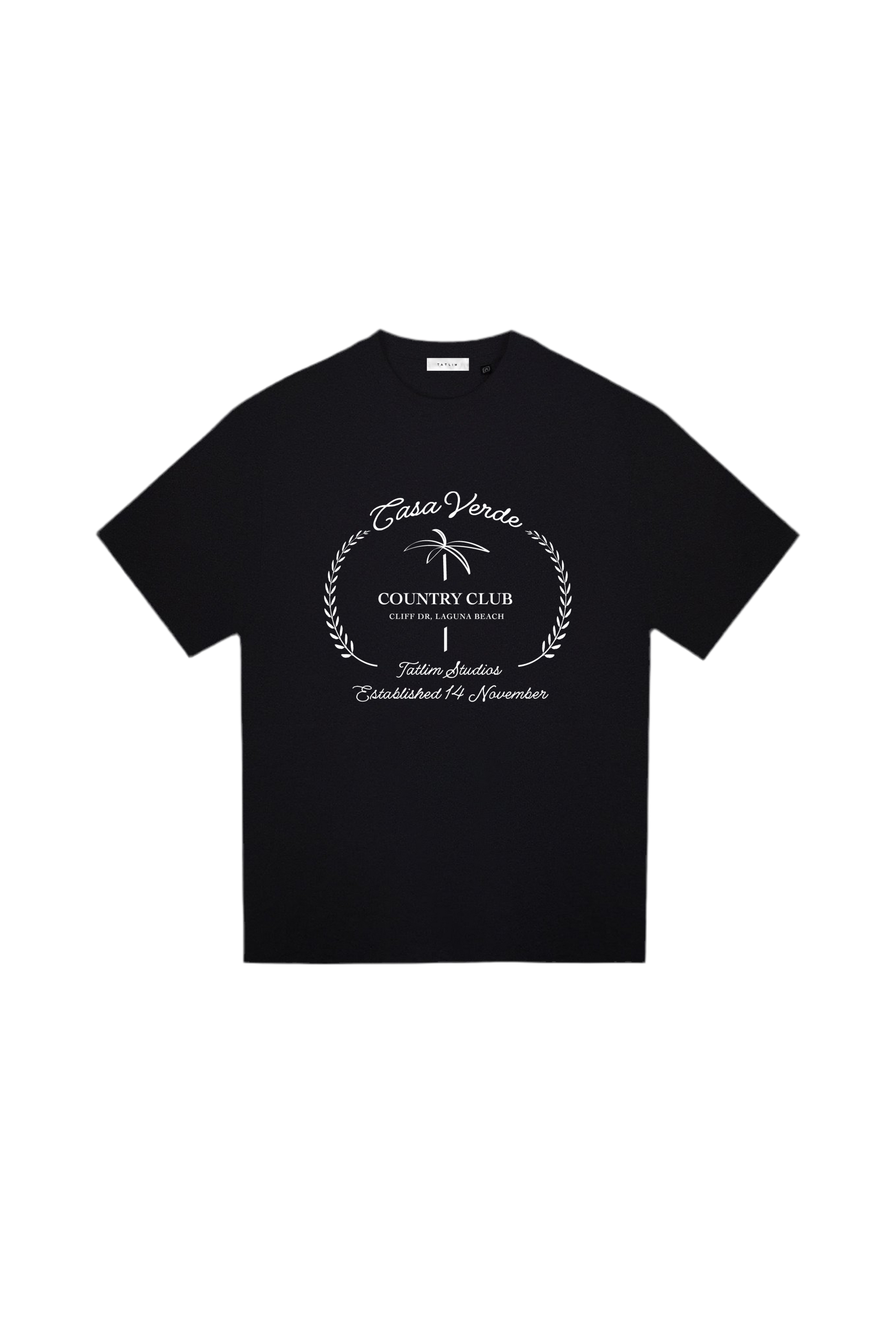 Cliff Drive Short Sleeve Heavyweight T Shirt (Black)