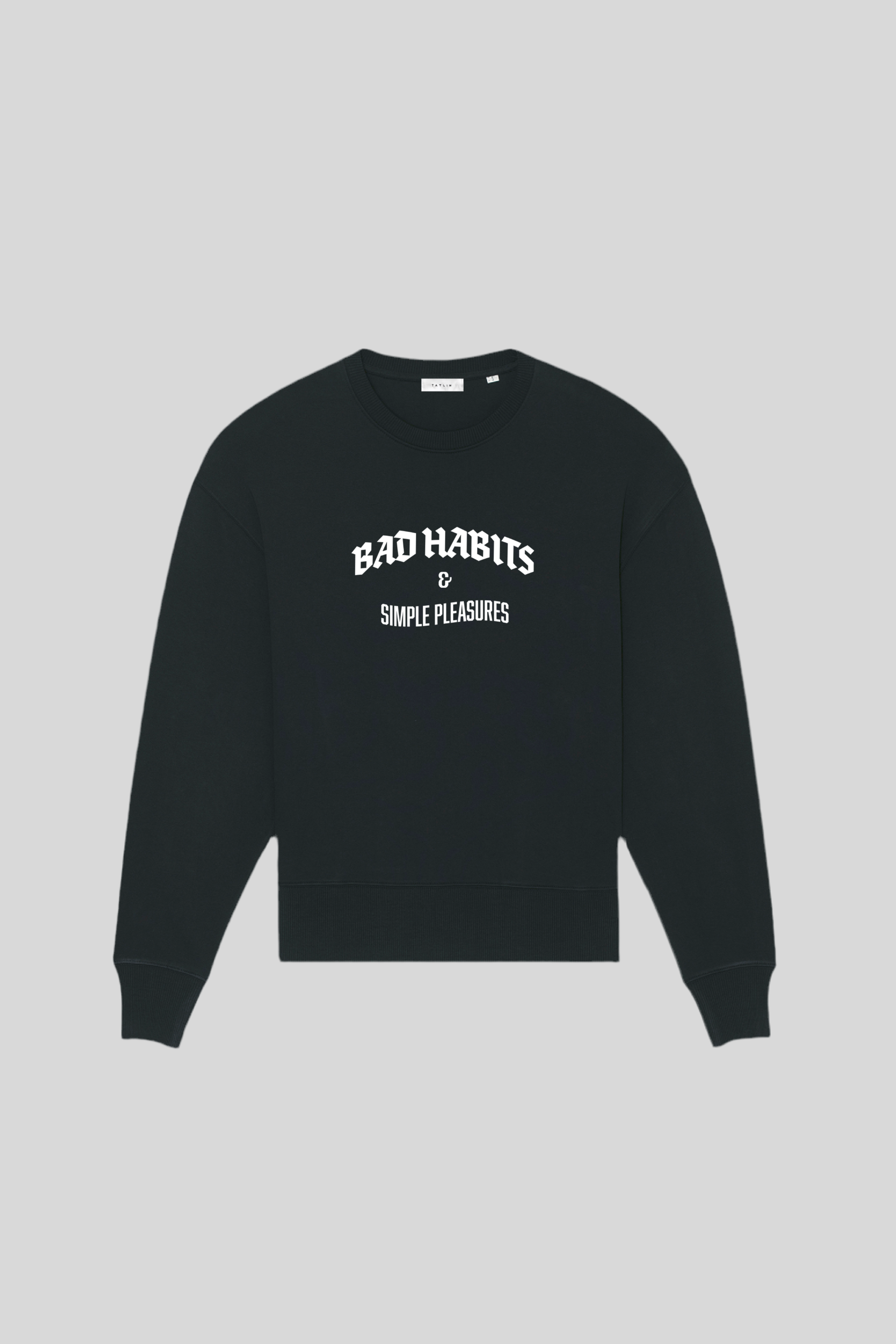 Bad Habits Oversized Sweatshirt (Black)