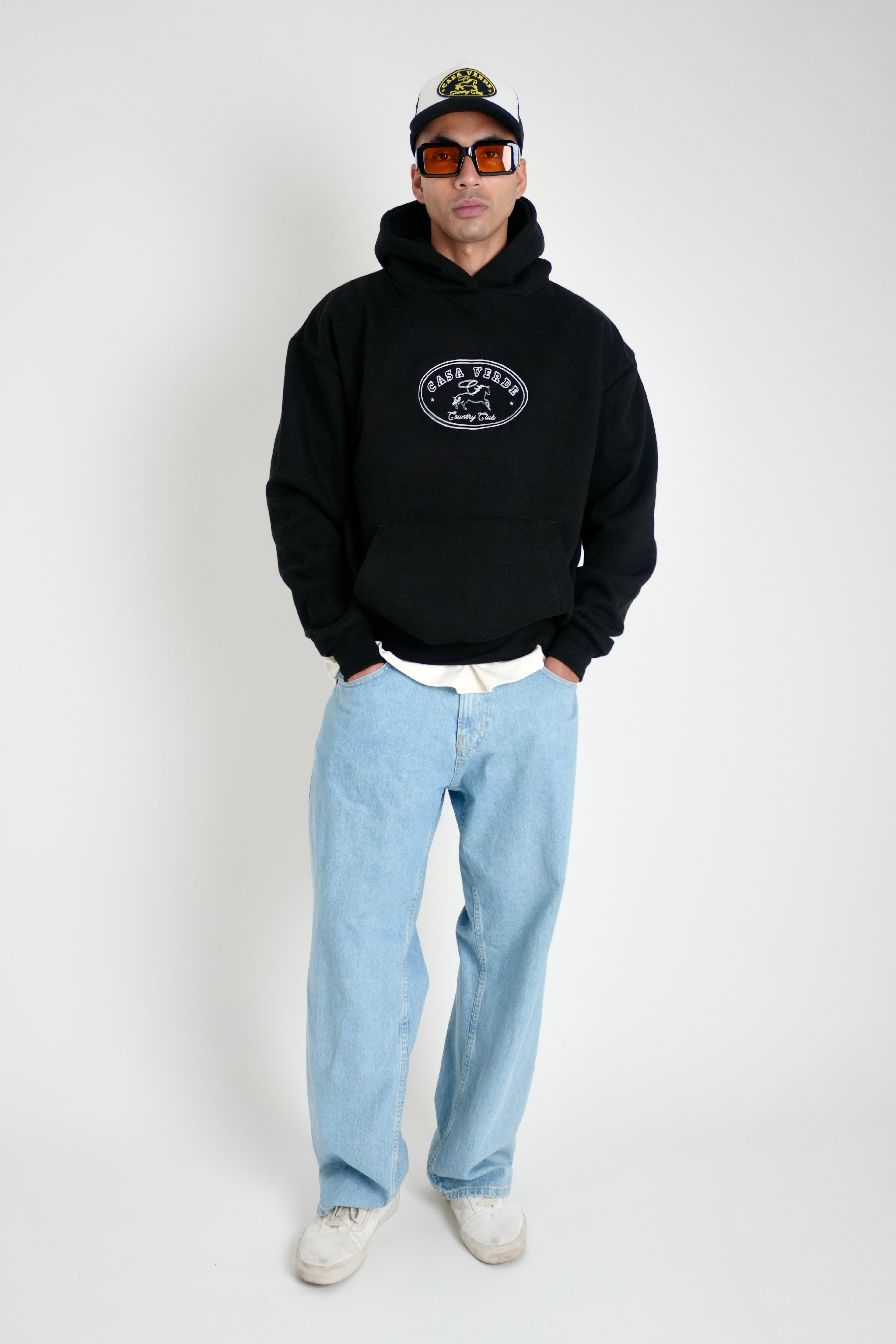Casa Verde Horses Heavyweight Hoodie (Black)