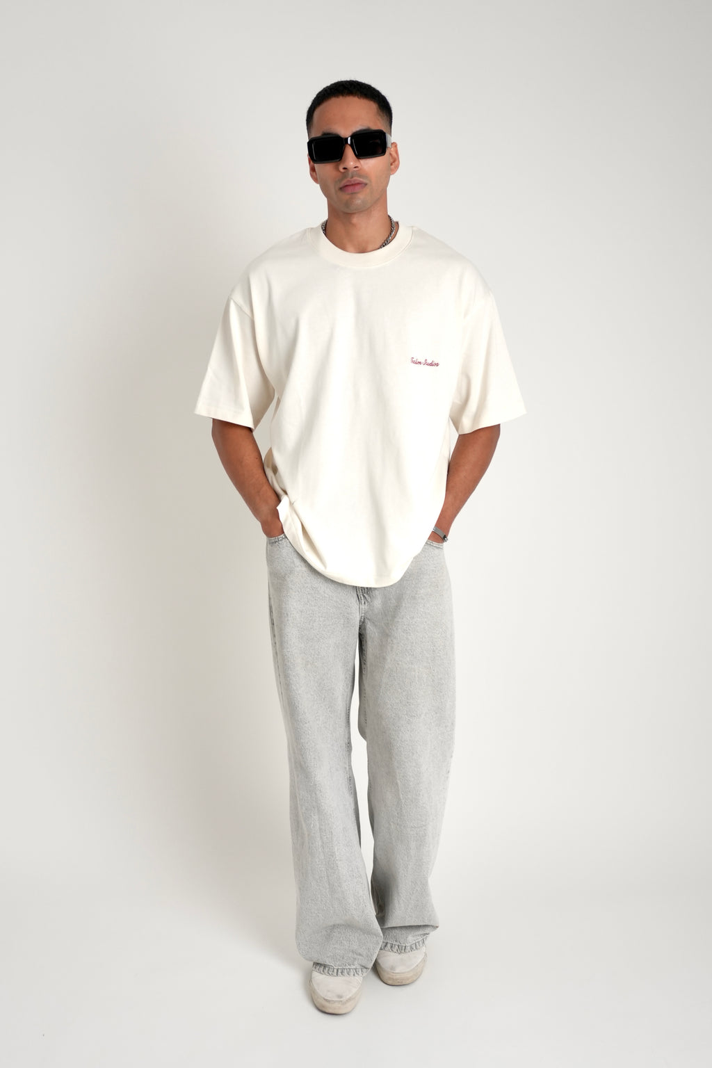 Tatlim Studios Boxy Heavyweight T Shirt (White)