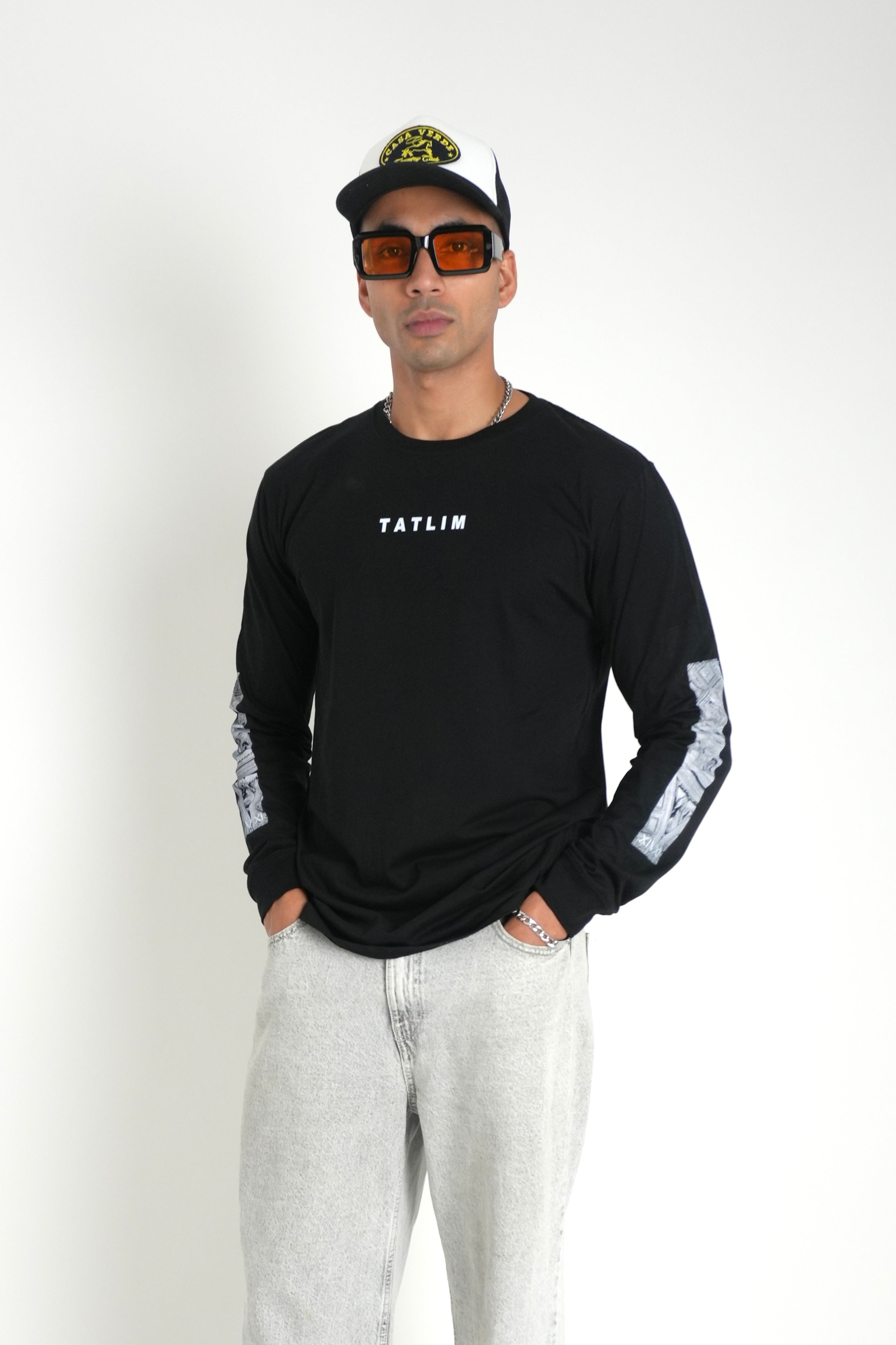 Italy Archives Long Sleeve T Shirt (Black)