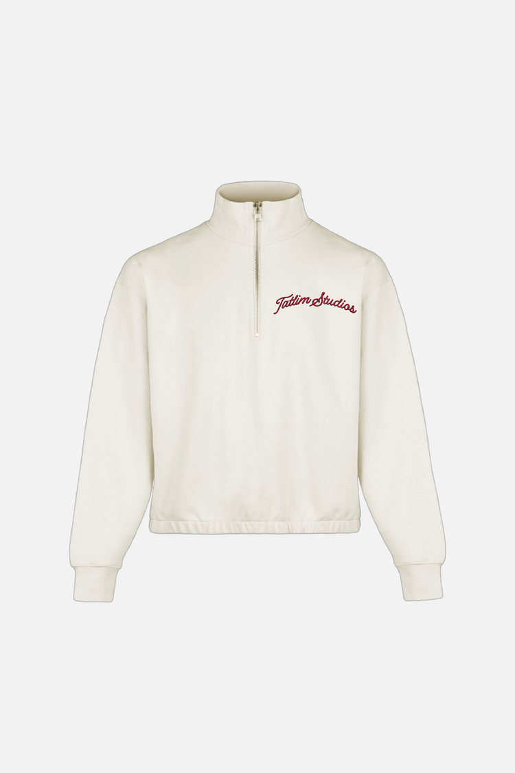 Oversized Arch Quarter Zip Sweatshirt