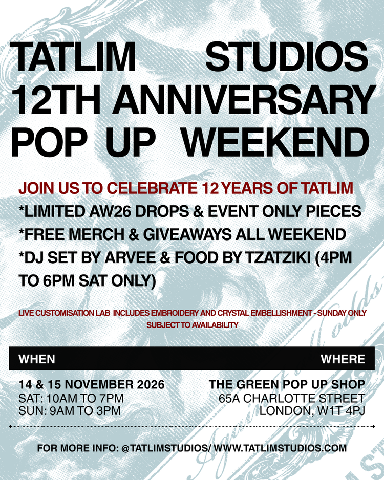 Tatlim Studios 12th Anniversary Pop Up Weekend poster
