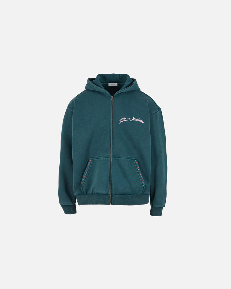 Tatlim Studios Embellished Zip Up Hoodie