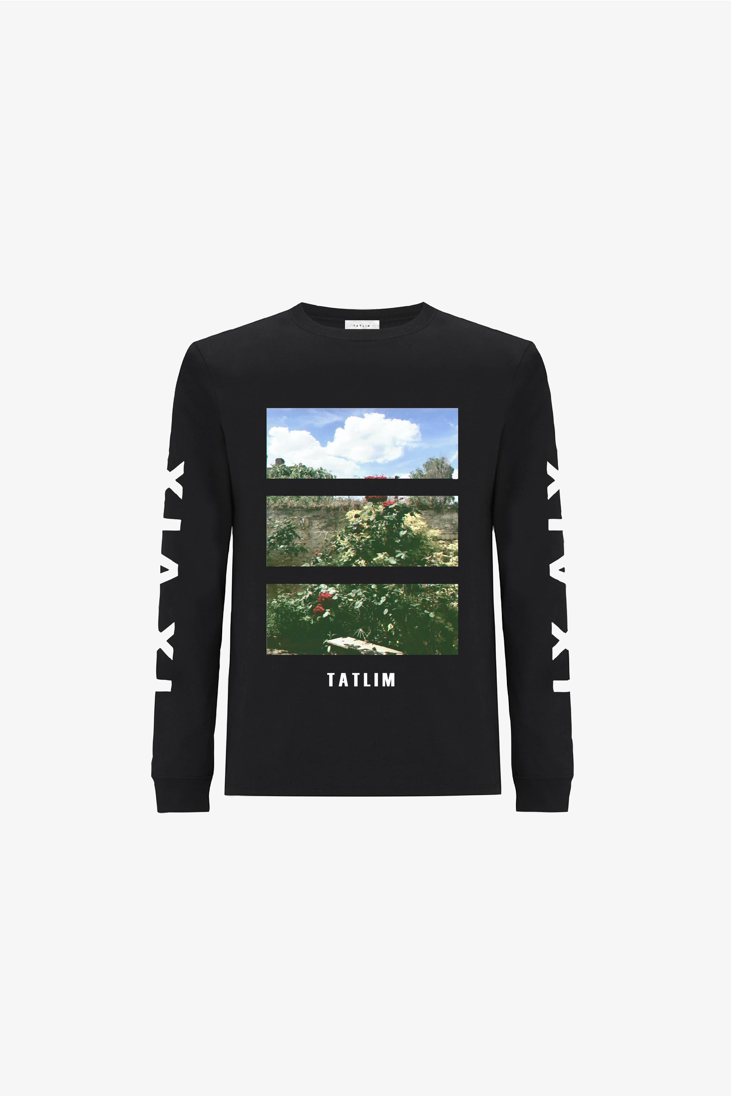 Black Garden Print Longsleeve