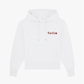 Marl Oversized Hooded Sweatshirt