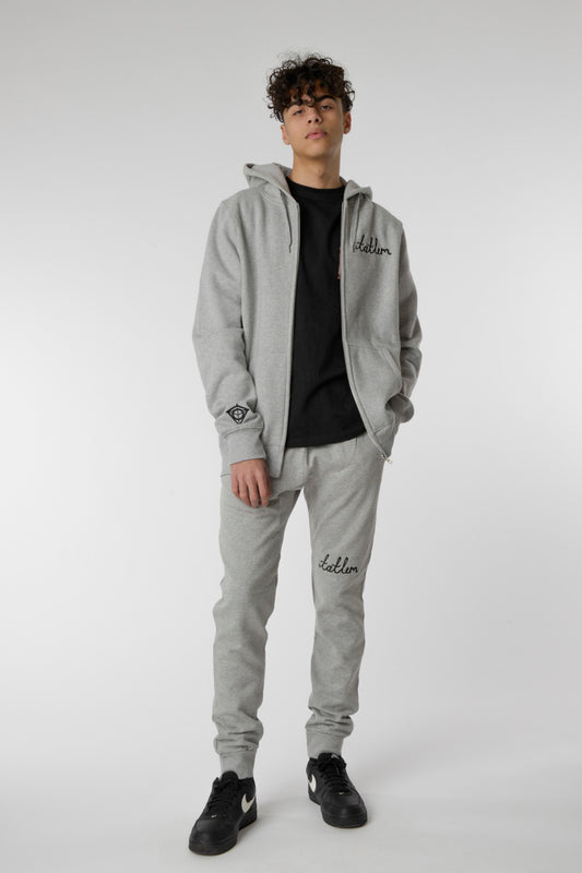 Grey & Black Tatlim Sweatpants