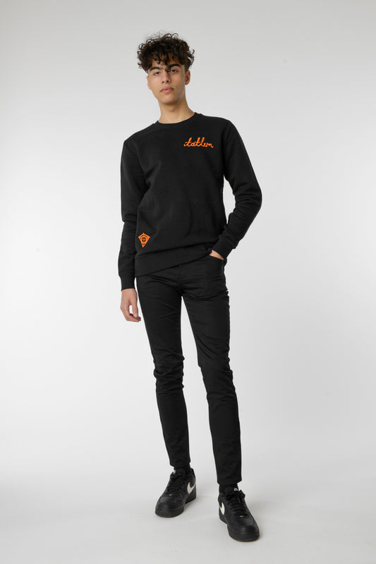 Black & Orange Tatlim Diamond Sweatshirt